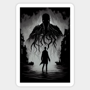 Enigmatic Elegance: An Eerie Artistic Creation Sticker